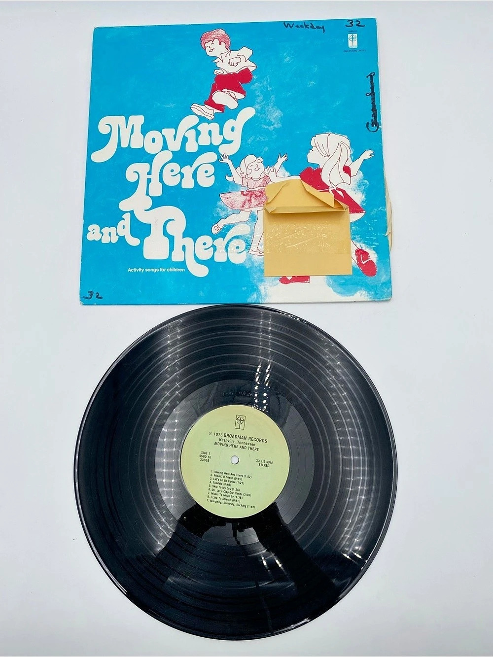 MCA Records Moving Free and Easy Vinyl Record Album Blue & Black